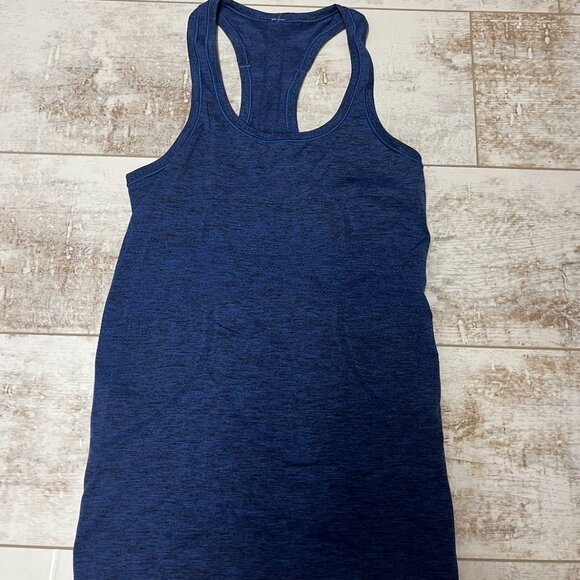 Lululemon Heathered Navy Racer Back Tank Top - Picture 2 of 3